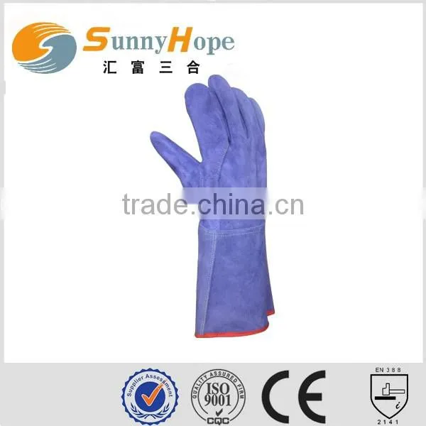 Sunnyhope Good quality cheaper welding goat leather gloves work glove en388