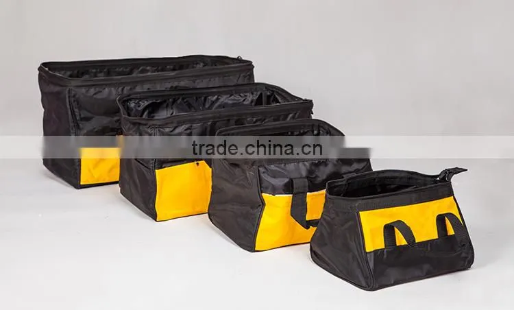 Large capacity fold electrical tool kit bag