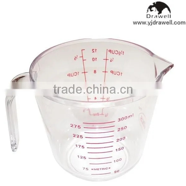 MJ-0360 300ML And 600ML Graduated plastic measuring cup