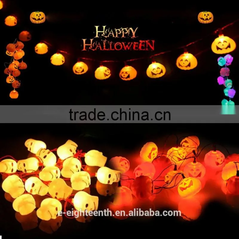 2016 new Christmas Festival Multi-Color Waterproof Hot Sale 4M 20 LED String Fairy Pumpkin Lights Lighting