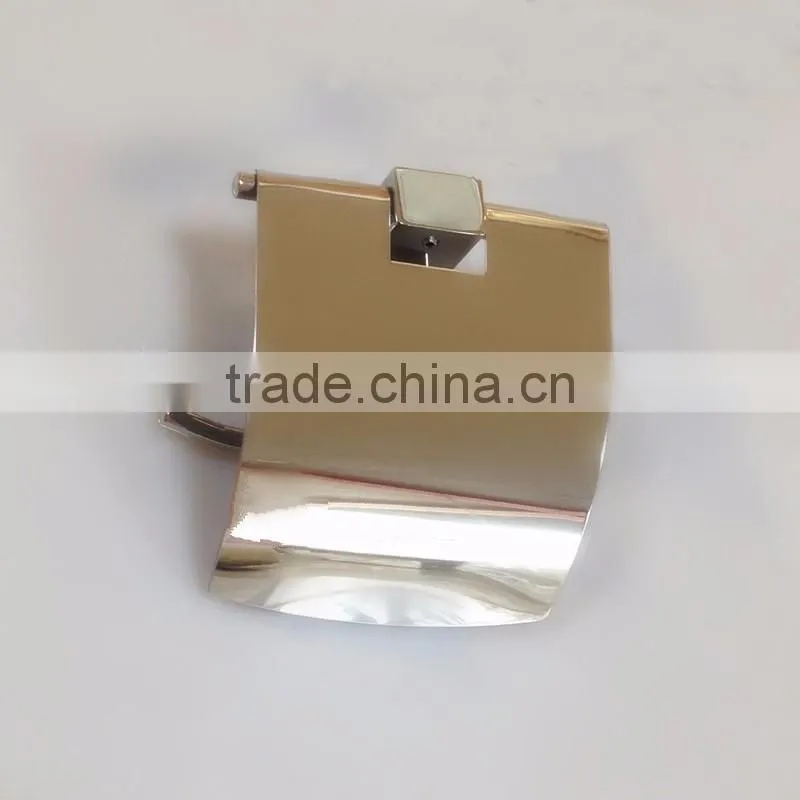 Bath Hardware factory supply stainless steel roll paper rack (with cover )