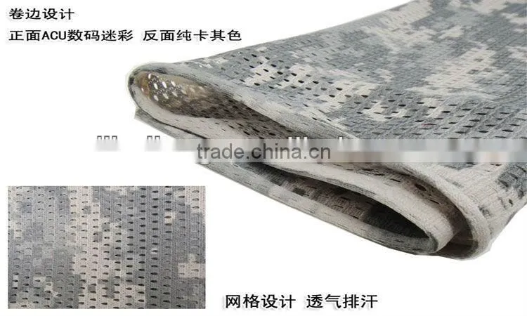 Camouflage scarf outdoor jungle scarf army scarf ,good price
