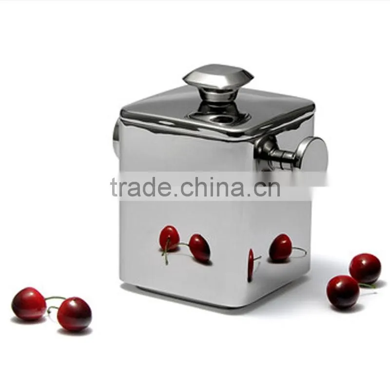 1.2L Stainless steel Square ice wine bucket for Restaurant