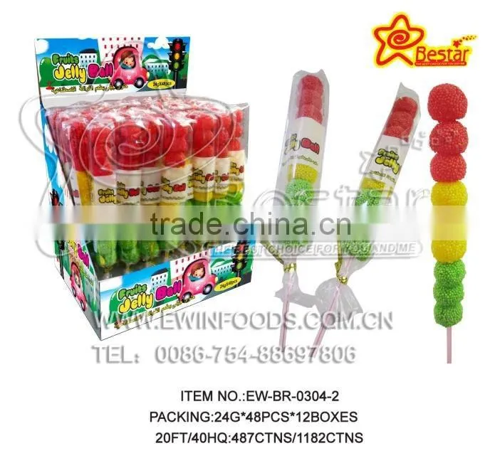 Fruit Jelly Ball Soft Lollipop ( MOQ 500 Cartons )