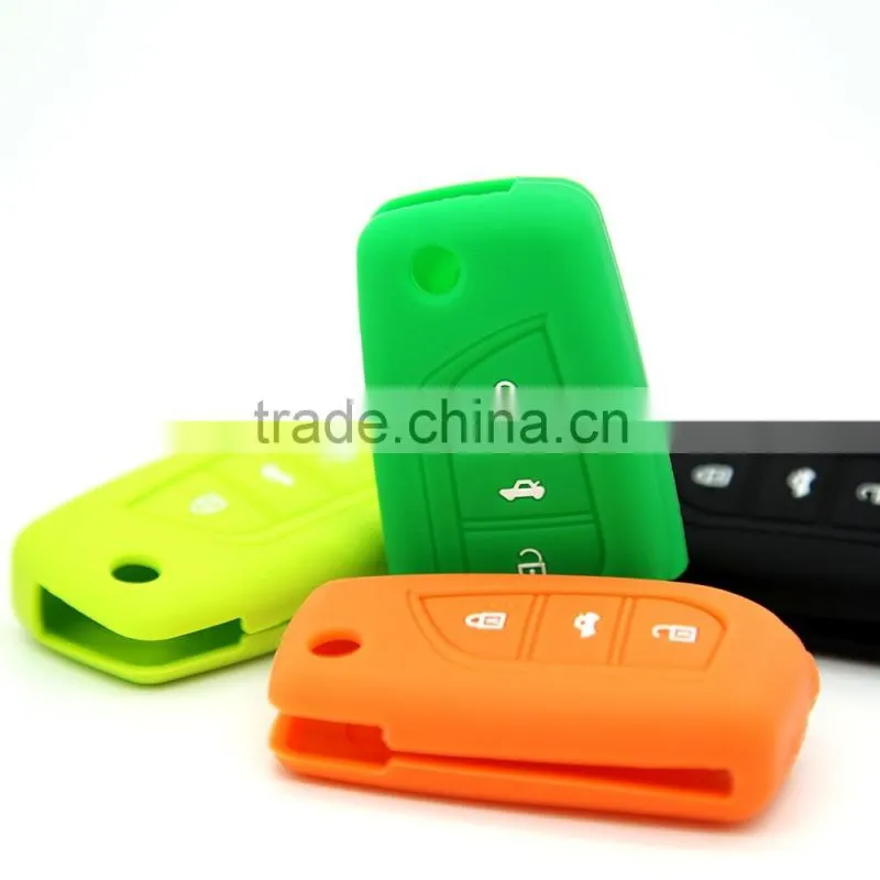 Car accessories silicone car key cover for Toyota car key shell for Lexus fob key protect case