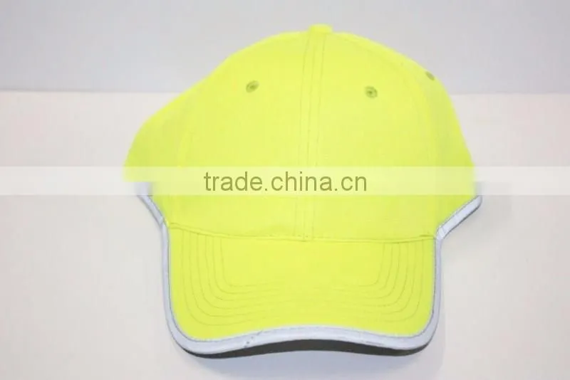 Safety hat with reflective bind