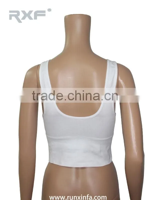 White ladies sport bra/plain sports bra
