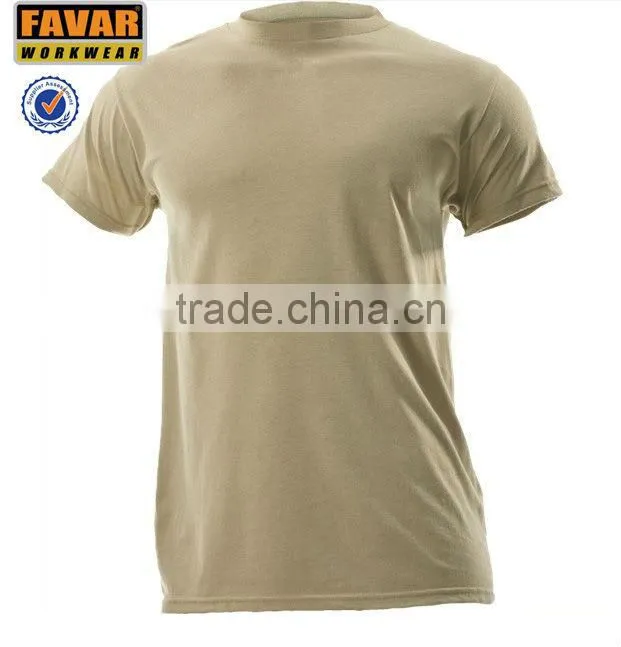 mens khaki flame resistant cotton T shirt FR T-shirt