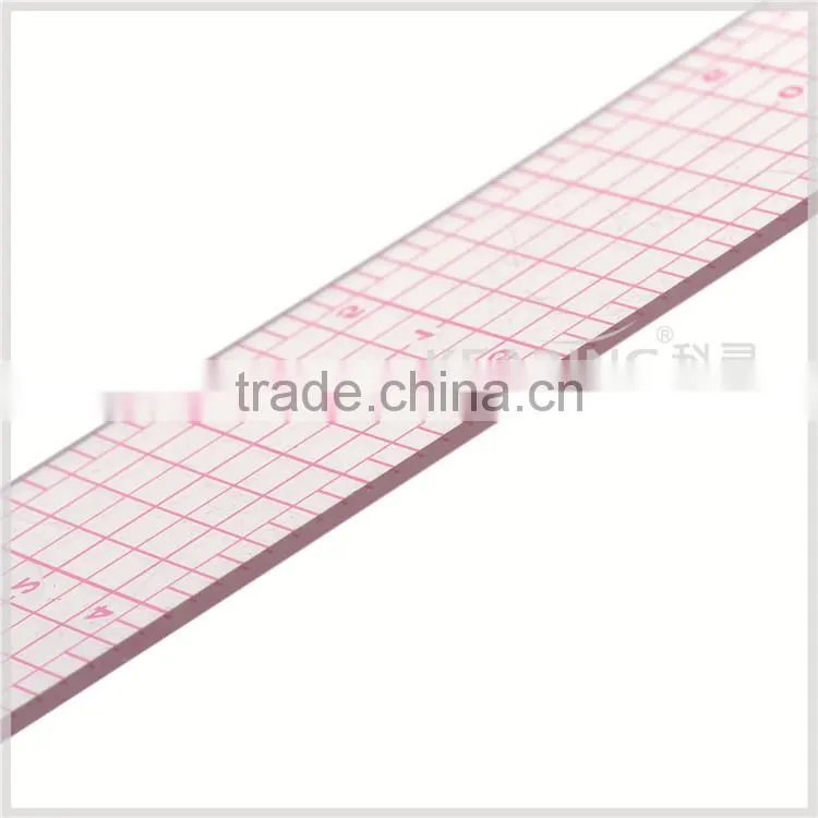 Good sell fashion design Straight plastic 1"*12" Fashion design Ruler in sanwich line#B-60