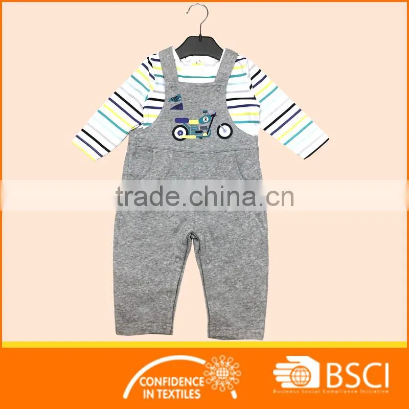 Infant nice clothing set shirt matching overall