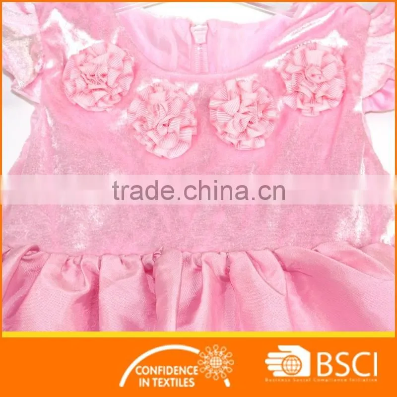 Baby Girl Fashion Floral Pink Party Dress