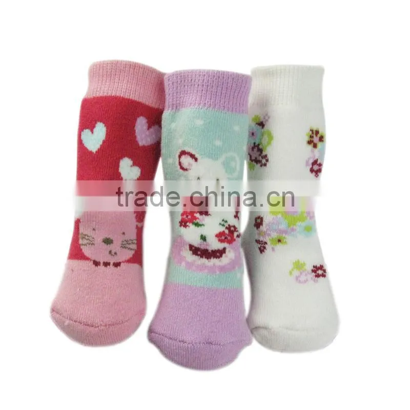 kids colorful animal cartoon tube sock