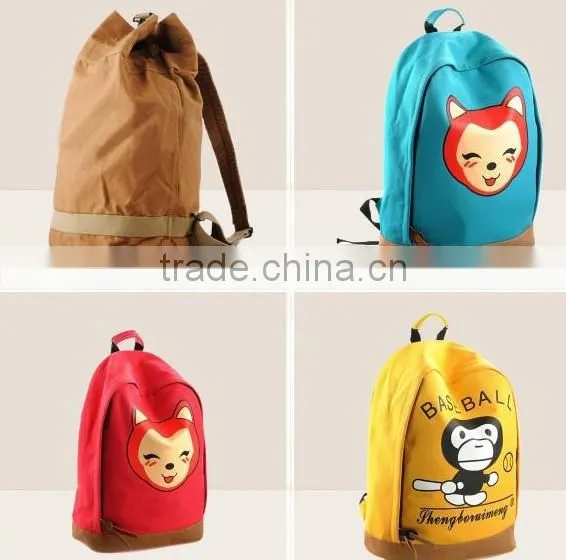 Custom Animal Print Fashin 2015 Sports Shopping Backpack Bag