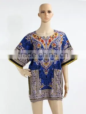 Wholesale African Tradition Summer Wearing Unisex African Shirts Dashiki