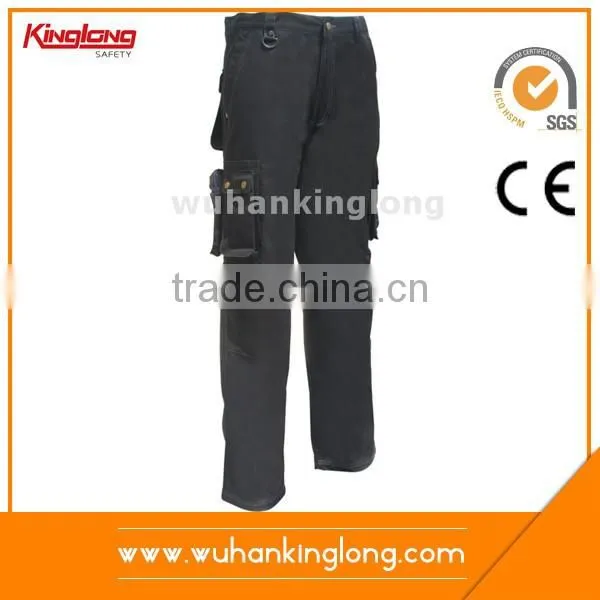 Embroidered Cargo Work Trousers Khaki Military Pants For Men