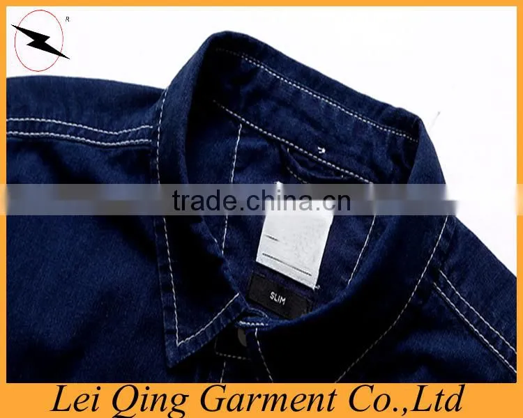 Denim Shirt Mens Jeans Button Up Denim Shirt