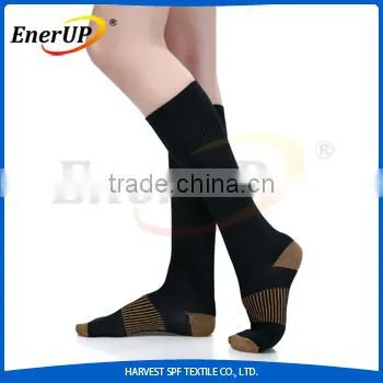 2016 Hot sale knee high copper compression socks