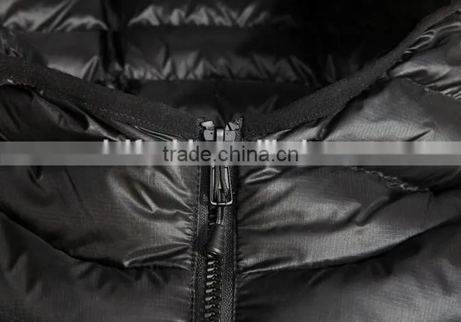 new design customize man quilted winter jacket thick warm down filled coats for men