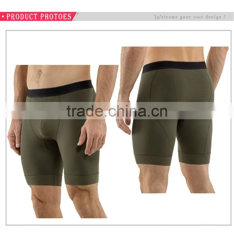 Stretchable compression printing shorts tight men's compression shorts