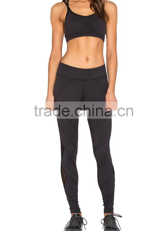 Custom high quality organic yoga clothing/sport suit for ladies