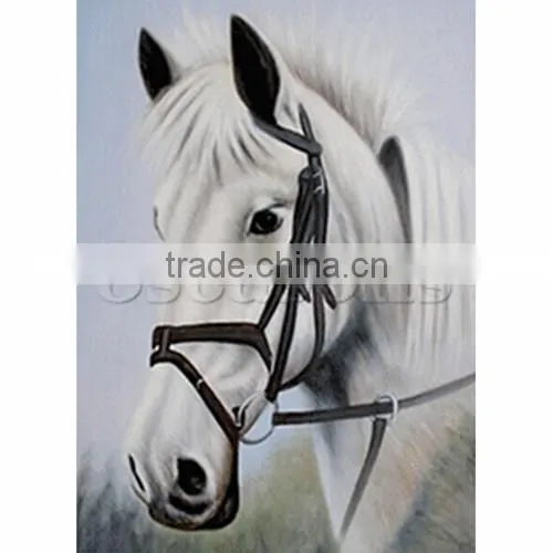 Diamond Painting Rhinestone White Horse Pattern Cotton Embroidery DIY Kit
