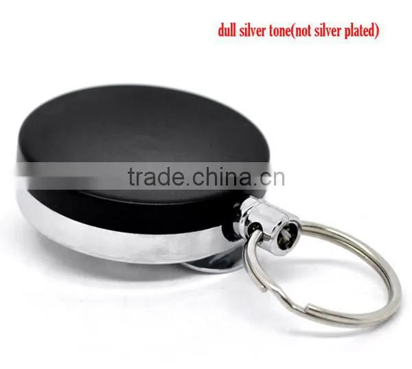 Wholesale Retractable Key Ring Reels with Belt Clip 7cm