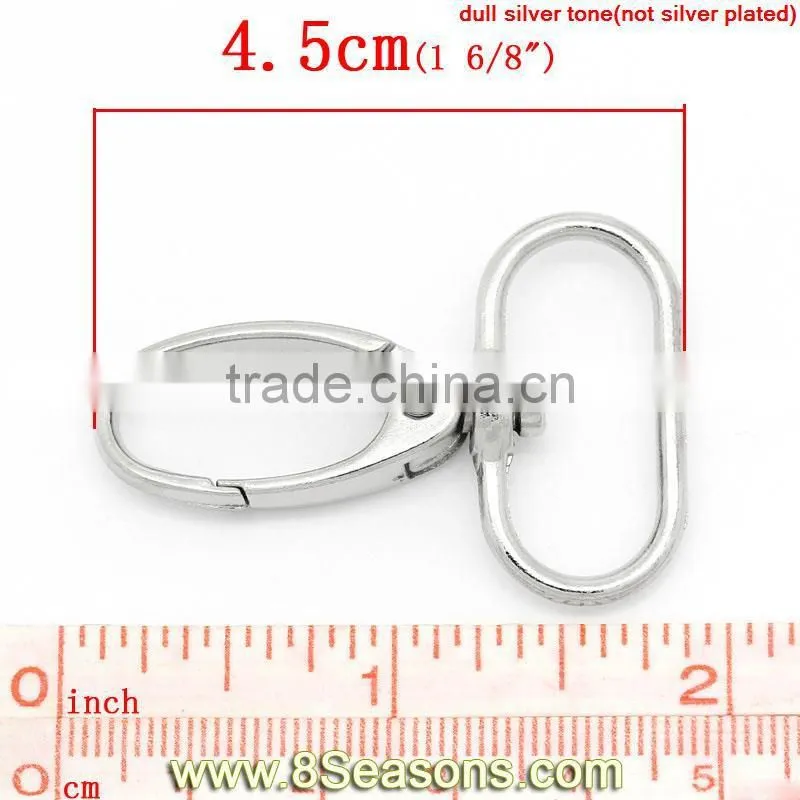 Silver Tone Hook Lobster Swivel Clasps Trigger Clips Snap For Key Ring ,20PCs,8seasons