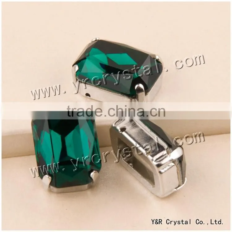 4627 High quality 10*14mm, 13*18mm, 18*25mm, 18.5*27mm octagon crystal rhinestone with claw