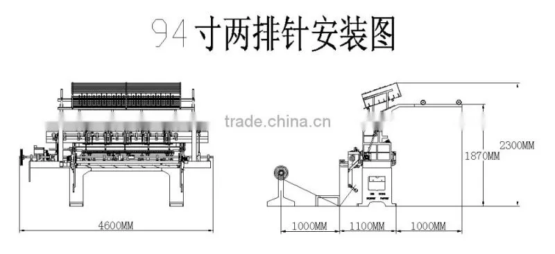 Competitive price of high speed computerized quilting machine goods from china