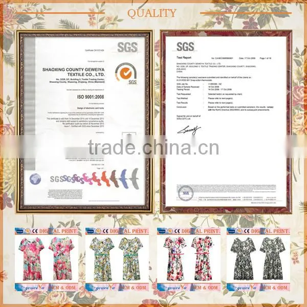 Custom High Quality Digital OEM Printed Silk Wedding Dress