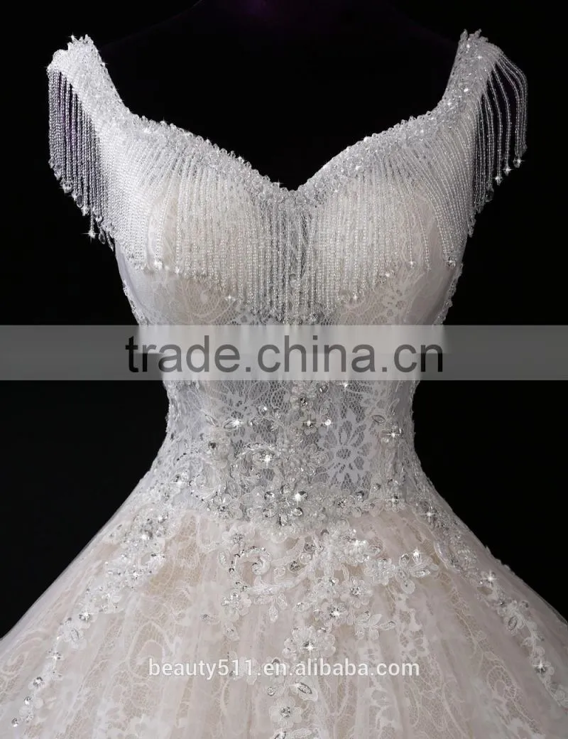 Wedding gowns 2017 bridalNew Style sweetheart mermaid chiffon Off-shoulder Mermaid Lace wedding dress A150