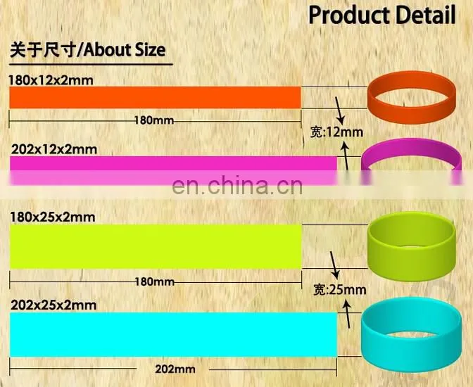 rubber band/promotion wristband/imprinted silicone wristband