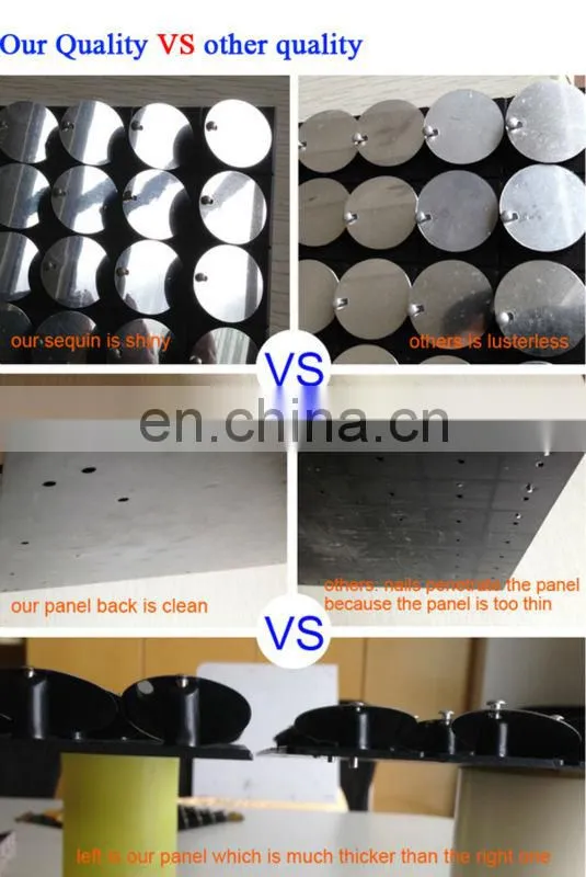 shiny sequin panel pvc plastic panels