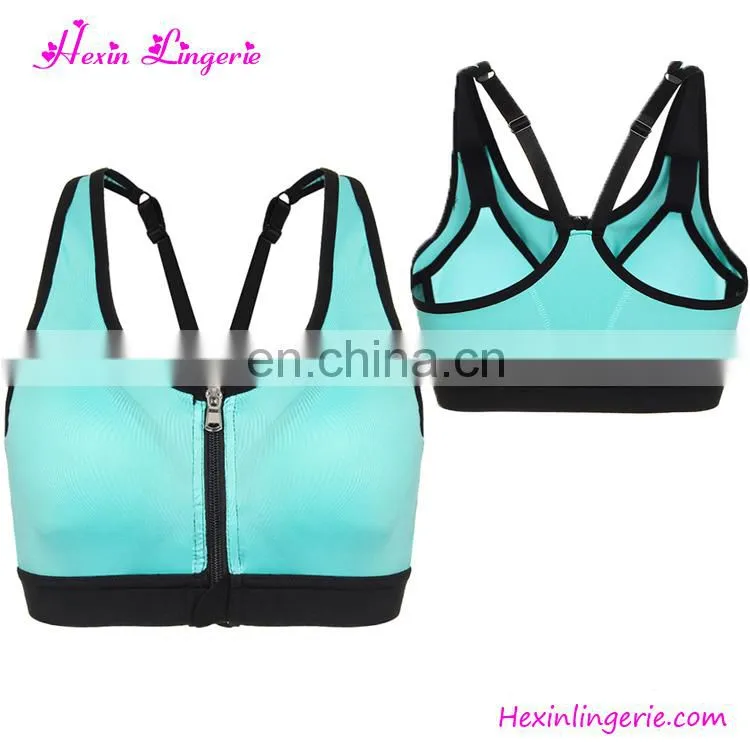 Wholesale Women Black Mesh Two Piece Yoga Running Sport Bra Women