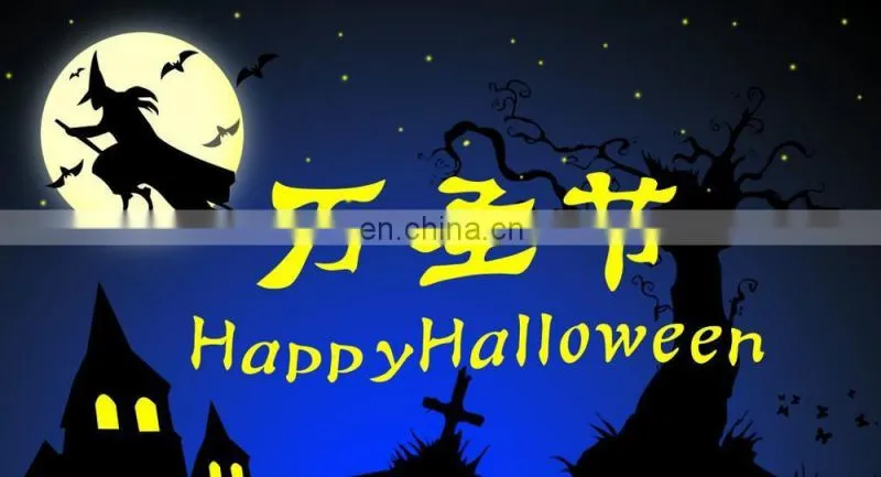 Hot Sale Hongyi Custom Halloween Inflatable LED Pumpkin Model, Cat Balloon and Ghost for Event