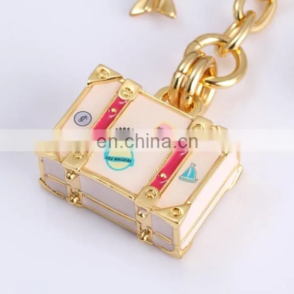 HOT SALE CRYSTAL SOUVENIR EIFEL TOWER BOX KEY CHAIN DEPENDENTS