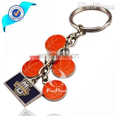 Metal Personalized design your own enamel keychain with letter