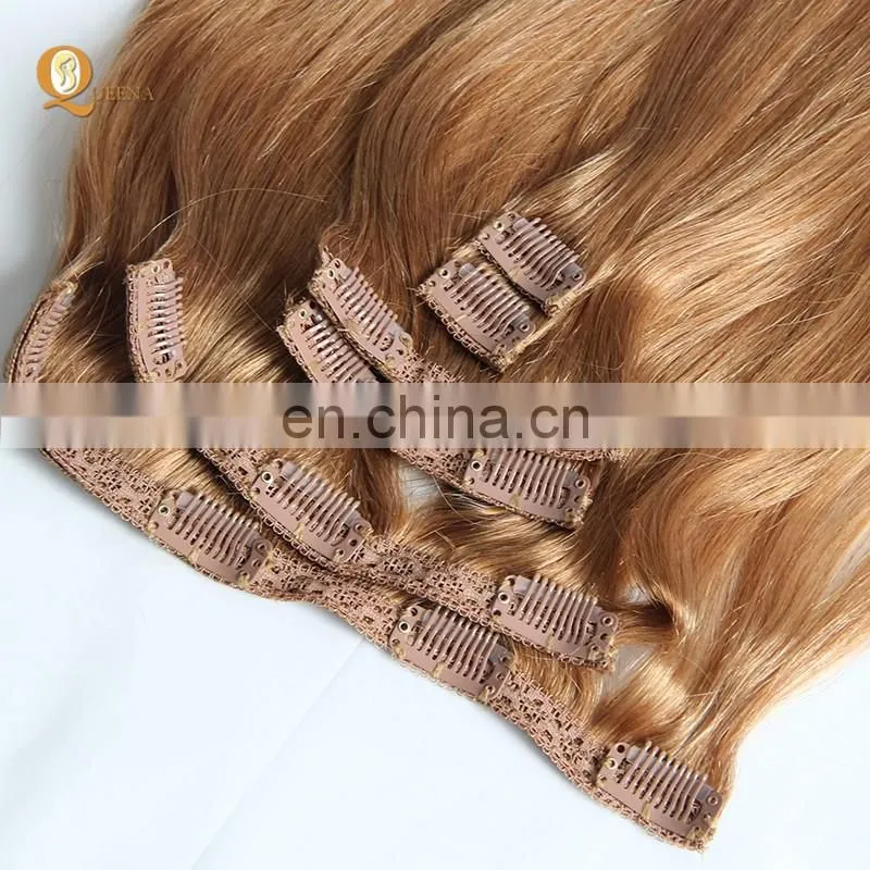 Factory Direct OEM 120 160 220 260grams set Double Drawn Clip in Hair Extension Full Head Set
