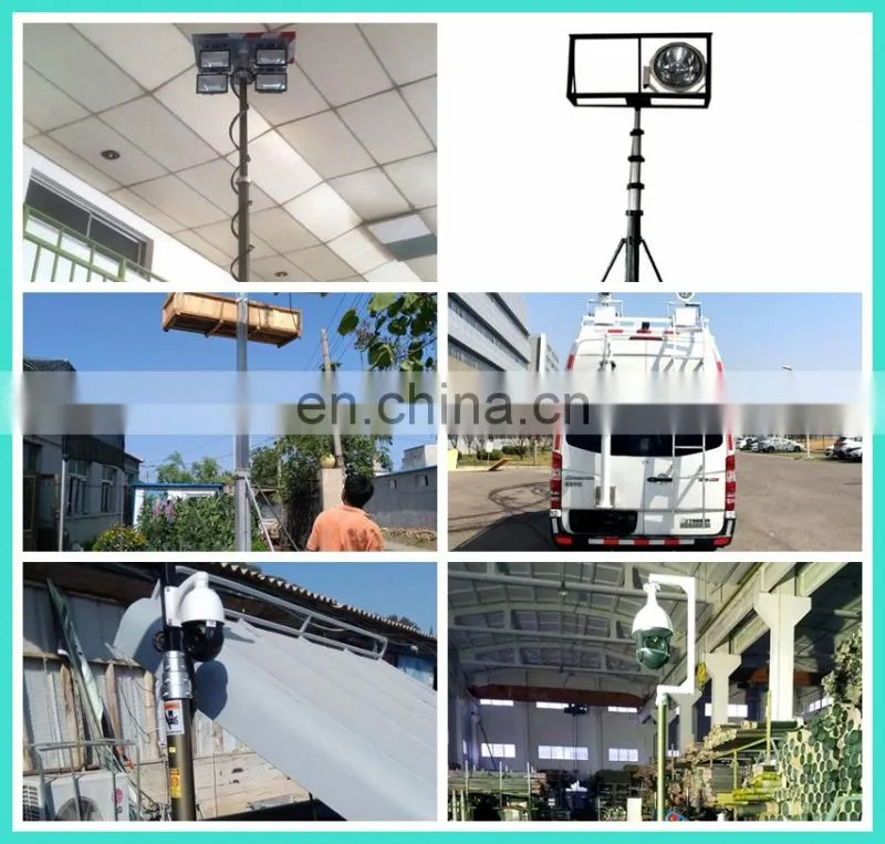6m mobile camera telescopic mast for car