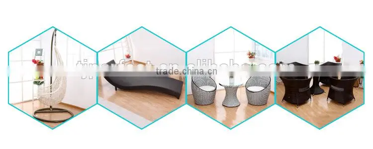 Modern UV resistant and waterproof Outdoor Furniture and Wood Material PE rattan swing chair PRC14845
