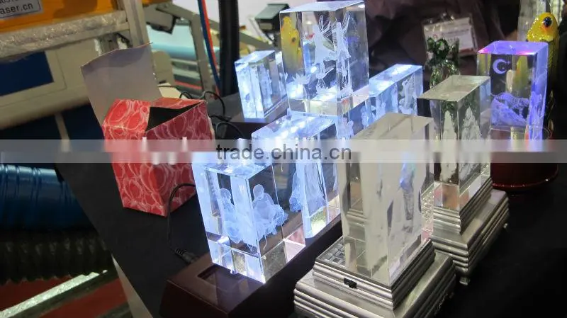 3d laser engraved crystal cube machine