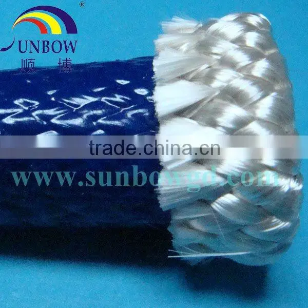 High temperature glass fiber braided protectional fire tube