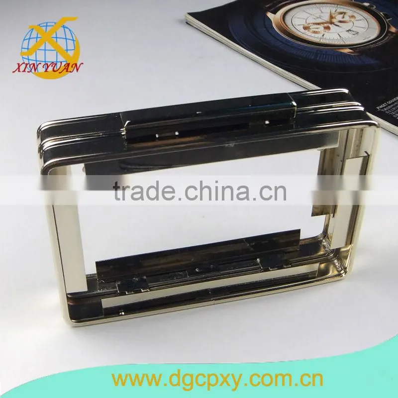 6.3 Inch High Quality Light Gold Color Kiss Lock Metal Bags Frame,Wholesales Coin Purse Frame In China