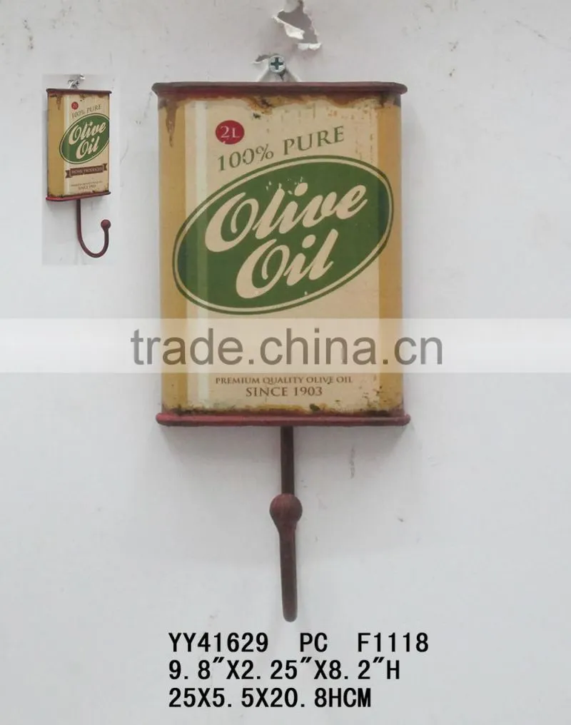 Wholesale cheap antique look metal single hook for wall