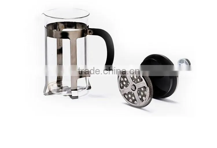 New Coffee Tea Maker with Stainless Steel Plunger High Quality Glass and Stainless Steel