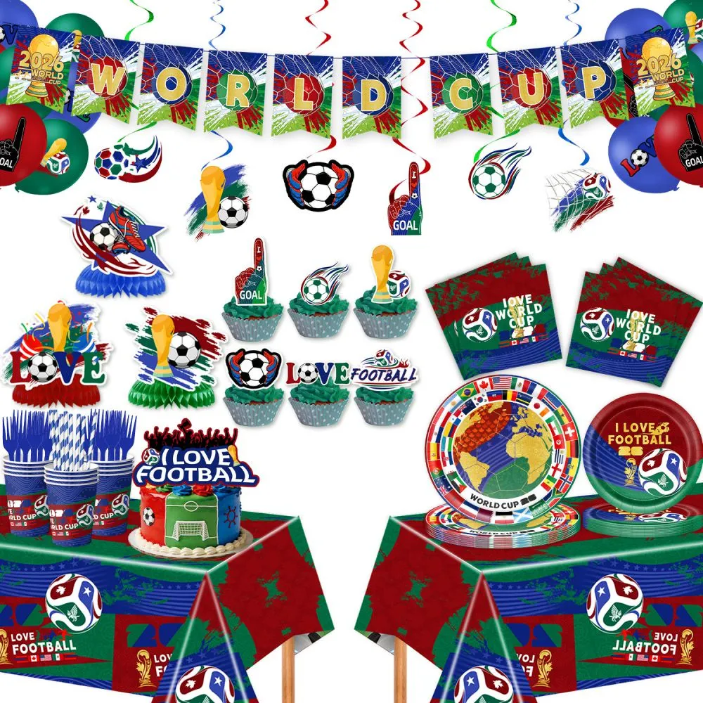 2026 US-Canada-Mexico World Cup Party Decoration Set FIFA World Cup party supplies Football fans par