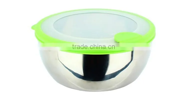 Home garden tableware series keep food fresh stainless steel container food bowl for picnic party