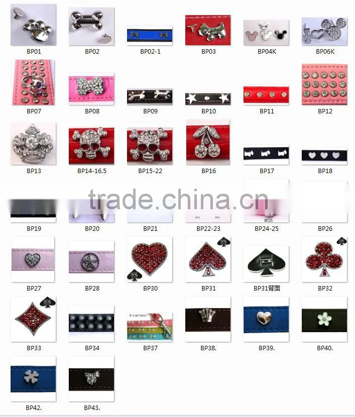 Zinc Alloy Metal Jewelry Enamel Colored Flower Shape Rhinestone Rivet for Pet Collars Accessories