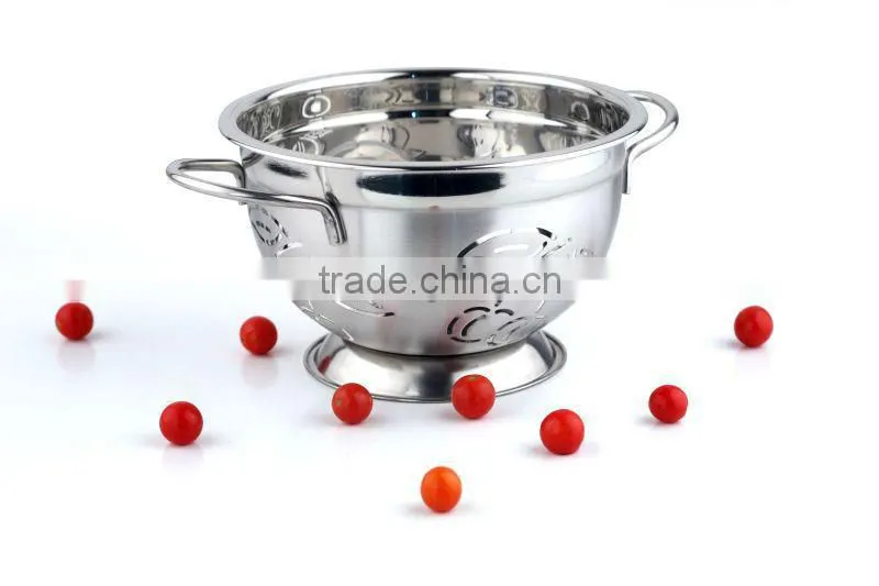 Cherry Cut Colander stainless steel