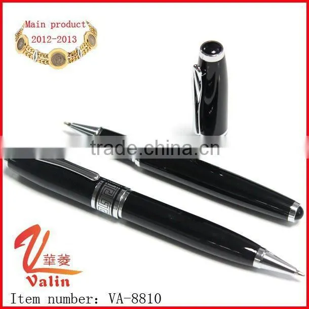 Fashion white corporate pens with logo